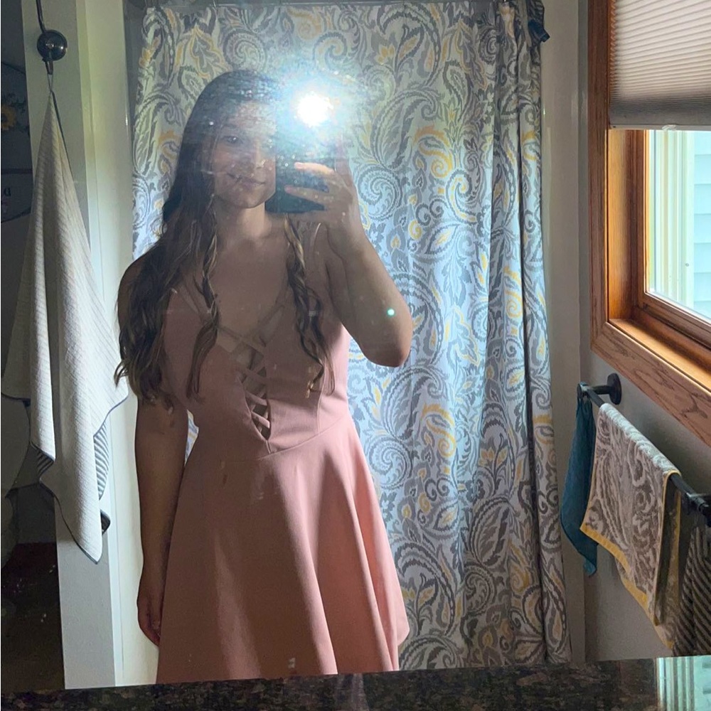 pink dress